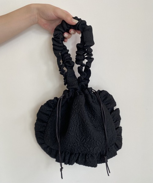 HONEY MI HONEY（ハニーミーハニー）の「organdy frill sheer bag（ハンドバッグ・レディース・ラベンダー/ピンク/ブラック・FREE）」の19枚目の写真