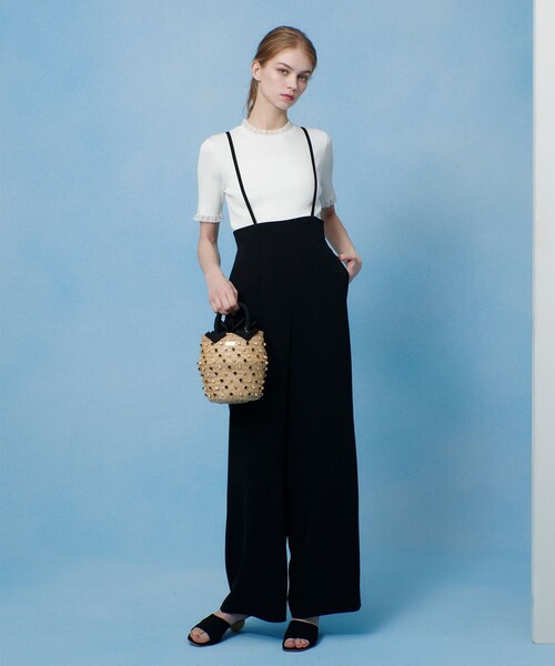 ルルウィルビー リブポロニット ネイビー 美品 LOULOU WILLOUGHBY（ルルウィルビー）の「【LOULOU WILLOUGHBY