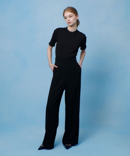 【LOULOU WILLOUGHBY】ハーフチューブラーリブニット LOULOU WILLOUGHBY ニット セーター 「LOULOU WILLOUGHBY