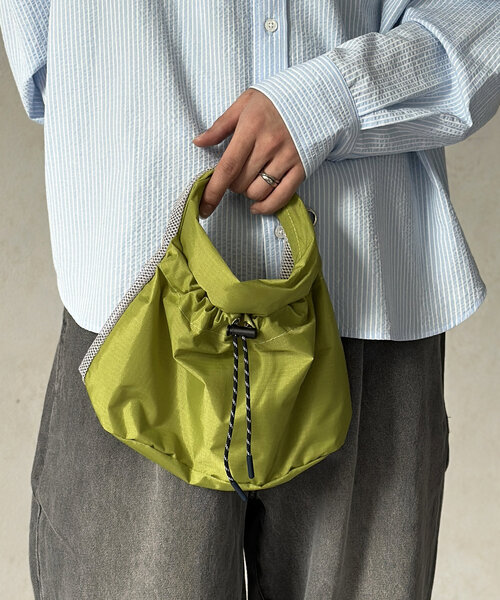 CPCM（シーピーシーエム）の「2WAYリップナイロンメッシュショルダー（ショルダーバッグ・メンズ・ライム/オレンジ/ネイビー/カーキ/ブラック・FREE）」の4枚目の写真