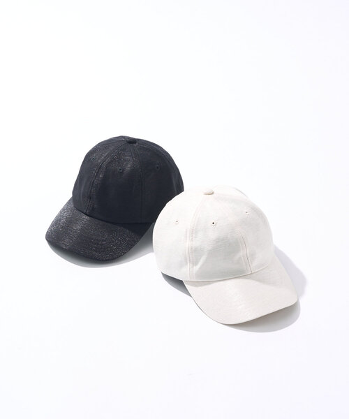 un dix cors（アンディコール）の「冷感裏地シャイニーキャップ（キャップ・レディース・アイボリー/ブラック・FREE）」の2枚目の写真