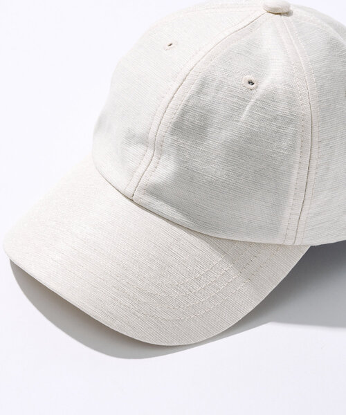 un dix cors（アンディコール）の「冷感裏地シャイニーキャップ（キャップ・レディース・アイボリー/ブラック・FREE）」の6枚目の写真