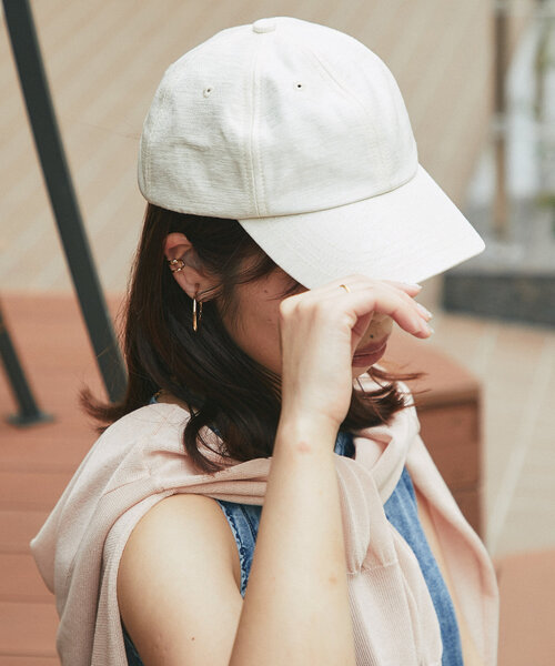 un dix cors（アンディコール）の「冷感裏地シャイニーキャップ（キャップ・レディース・アイボリー/ブラック・FREE）」の10枚目の写真