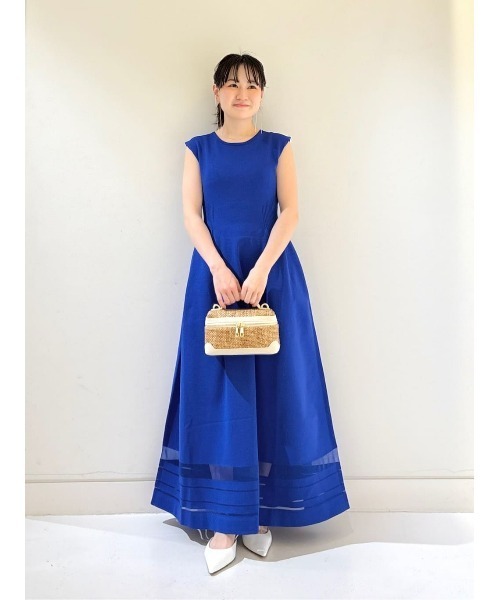 allureville（アルアバイル）の「◇ウエストマークリブワンピース（ワンピース・レディース・ブルー/ブラック/ベージュ・2）」の6枚目の写真