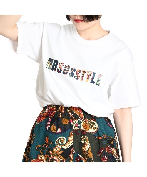 MARAI(マーライ)の「半袖Tシャツ ロゴTシャツ バックプリント(Tシャツ/カットソー・レディース・ベージュ/グレー/ホワイト/ブラック・FREE)」の2枚目の写真