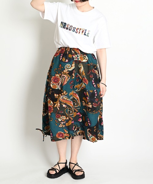 MARAI(マーライ)の「半袖Tシャツ ロゴTシャツ バックプリント(Tシャツ/カットソー・レディース・ベージュ/グレー/ホワイト/ブラック・FREE)」の12枚目の写真
