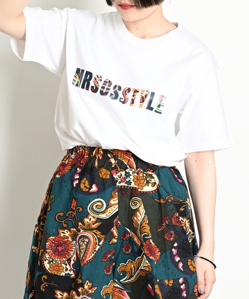 MARAI(マーライ)の「半袖Tシャツ ロゴTシャツ バックプリント(Tシャツ/カットソー・レディース・ベージュ/グレー/ホワイト/ブラック・FREE)」の13枚目の写真