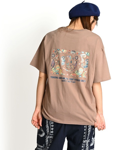 MARAI(マーライ)の「半袖Tシャツ ロゴTシャツ バックプリント(Tシャツ/カットソー・レディース・ベージュ/グレー/ホワイト/ブラック・FREE)」の7枚目の写真