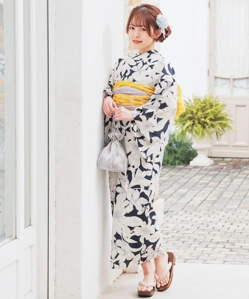Honeys（ハニーズ）の「浴衣巾着（ワンハンドル）（和装小物・レディース・ライトグレー/ブラック系その他/アイボリー系/ピンク系その他/アイボリー・FREE）」の19枚目の写真