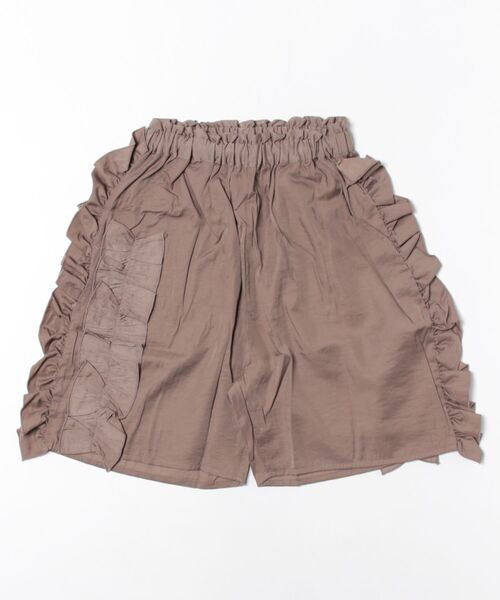 マニエル　フリル　ショートパンツ　ミント　新品 一分丈フリルショートパンツ（その他） | petit main