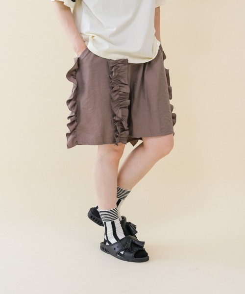rurumu フリルショートパンツ フリルショートパンツ ladies(その他パンツ)|unica(ユニカ