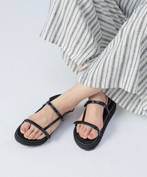 BEAMS HEART | エナメル 細ライン サンダル(サンダル)