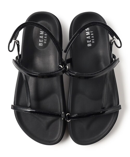 BEAMS HEART（ビームスハート）の「エナメル 細ライン サンダル（サンダル・レディース・ブラック/ブラウン/ピンク・SMALL/MEDIUM/LARGE）」の8枚目の写真
