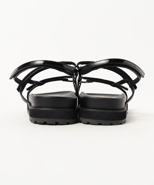 BEAMS HEART（ビームスハート）の「エナメル 細ライン サンダル（サンダル・レディース・ブラック/ブラウン/ピンク・SMALL/MEDIUM/LARGE）」の14枚目の写真