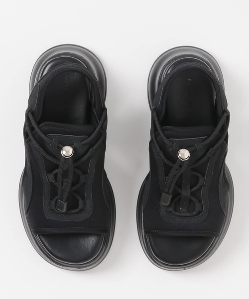 SENSE OF PLACE by URBAN RESEARCH（センスオブプレイスバイアーバンリサーチ）の「ボリュームソールドロストスポーツサンダル（サンダル・レディース・ベージュ/アイボリー/ブラック・SMALL/MEDIUM/LARGE）」の10枚目の写真