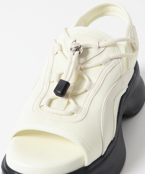 SENSE OF PLACE by URBAN RESEARCH（センスオブプレイスバイアーバンリサーチ）の「ボリュームソールドロストスポーツサンダル（サンダル・レディース・ベージュ/アイボリー/ブラック・SMALL/MEDIUM/LARGE）」の14枚目の写真