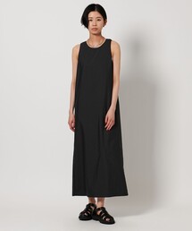 CITEN | ＜CITEN＞バックギャザーノースリーブワンピースブラック(ワンピース)