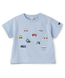 petit main（プティマイン）の「【接触冷感】働く車刺しゅう半袖Tシャツ（Tシャツ/カットソー・キッズ）」