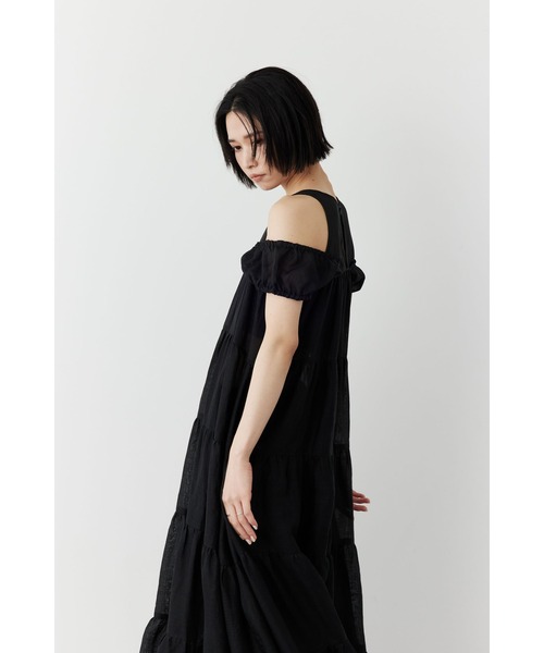 Limue(リミュ)の「ラミーティアードワンピース(ワンピース・レディース・ブラック/ターコイズブルー系/コーラルピンク・FREE)」の9枚目の写真