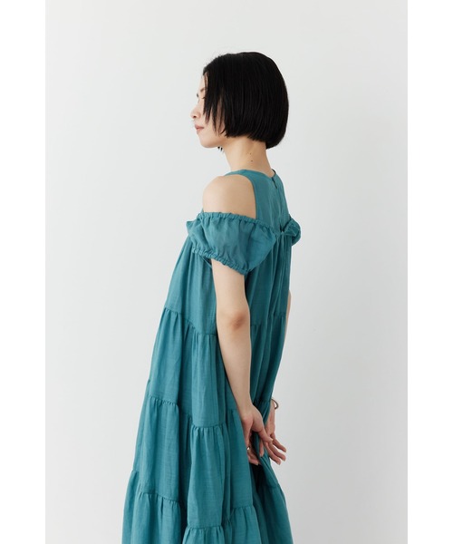 Limue(リミュ)の「ラミーティアードワンピース(ワンピース・レディース・ブラック/ターコイズブルー系/コーラルピンク・FREE)」の15枚目の写真