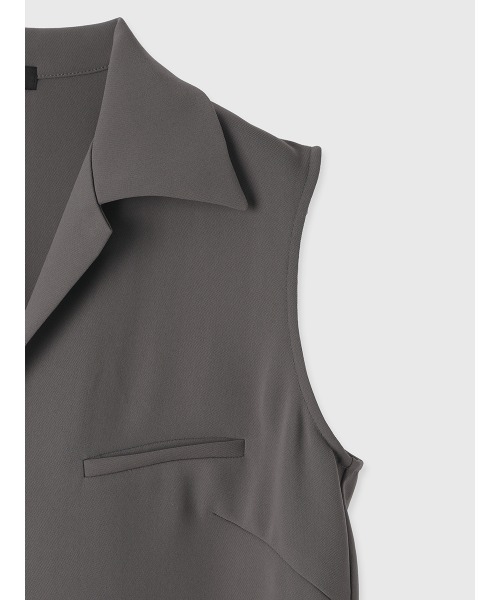 anuans（アニュアンス）の「ダブルサテンオープンカラーブラウス（シャツ/ブラウス・レディース・ホワイト系その他/ネイビー/グレー・FREE）」の20枚目の写真