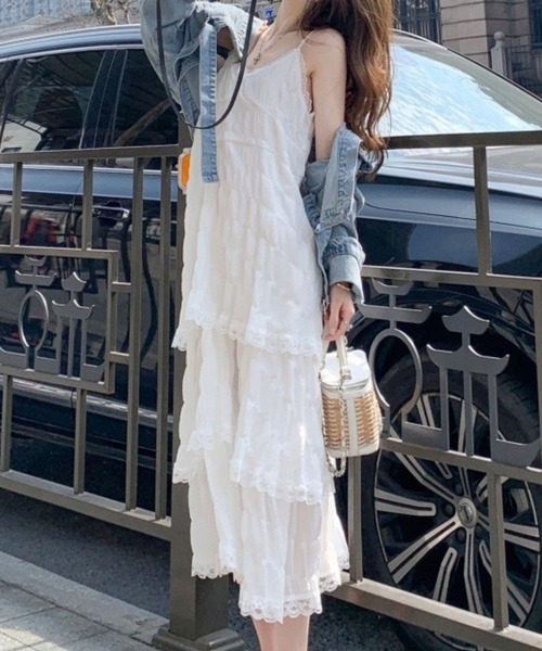 SPIGA(スピーガ)の「チュールレースティアードワンピース(ワンピース・キッズ・ブラック/パープル/ホワイト・X-LARGE/LARGE/MEDIUM/SMALL)」の5枚目の写真