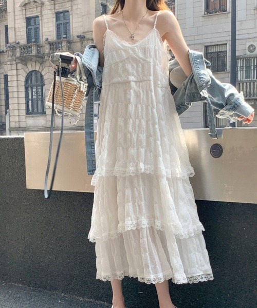 SPIGA(スピーガ)の「チュールレースティアードワンピース(ワンピース・キッズ・ブラック/パープル/ホワイト・X-LARGE/LARGE/MEDIUM/SMALL)」の7枚目の写真
