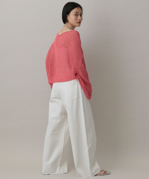 A part by(アパートバイ)の「メッシュプルオーバー(ニット/セーター・レディース・グレー系その他2/ピンク/ブラック/オフホワイト・FREE)」の19枚目の写真