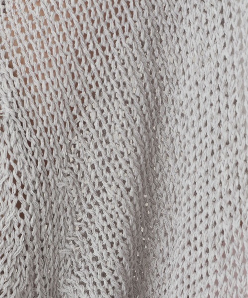 A part by(アパートバイ)の「メッシュプルオーバー(ニット/セーター・レディース・グレー系その他2/ピンク/ブラック/オフホワイト・FREE)」の16枚目の写真