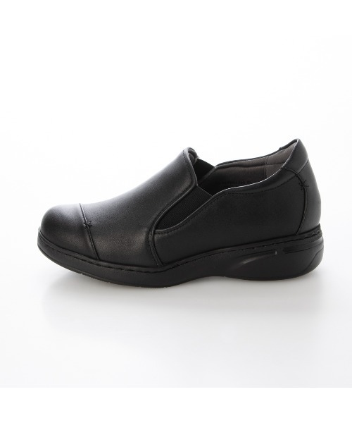 Atelier（アトリエ）の「【3E】【レイン対応】切り替えデザインスリッポンシューズ（スリッポン・レディース・ダークブラウン/ブラック・24.5cm/24cm/23.5cm/23cm/22.5cm/22cm）」の5枚目の写真