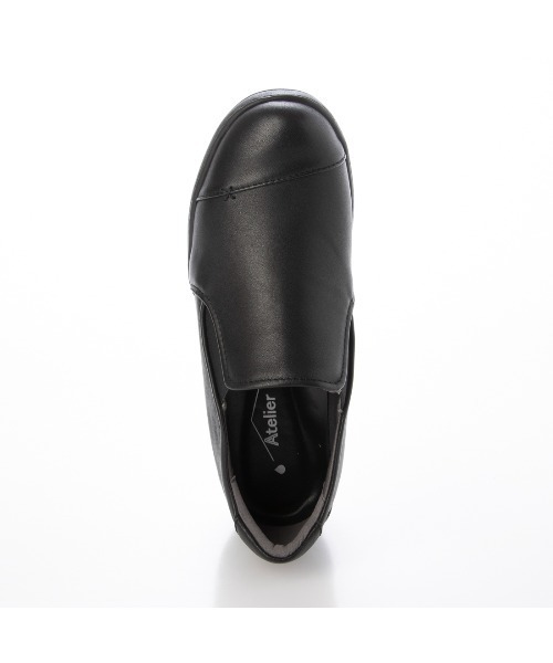 Atelier（アトリエ）の「【3E】【レイン対応】切り替えデザインスリッポンシューズ（スリッポン・レディース・ダークブラウン/ブラック・24.5cm/24cm/23.5cm/23cm/22.5cm/22cm）」の3枚目の写真