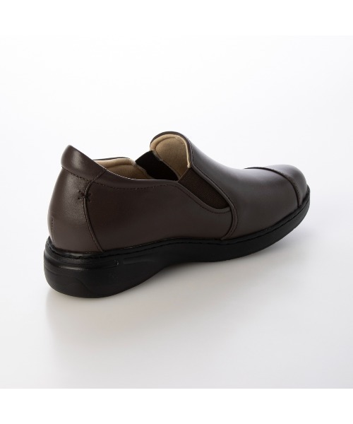 Atelier（アトリエ）の「【3E】【レイン対応】切り替えデザインスリッポンシューズ（スリッポン・レディース・ダークブラウン/ブラック・24.5cm/24cm/23.5cm/23cm/22.5cm/22cm）」の9枚目の写真