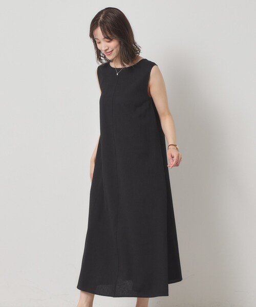 ITS'DEMO（イッツデモ）の「【清涼感／手洗い可】麻調メッシュワンピース（ワンピース・レディース・ブラック/ブルー/ネイビー/レッド系1・00）」の8枚目の写真