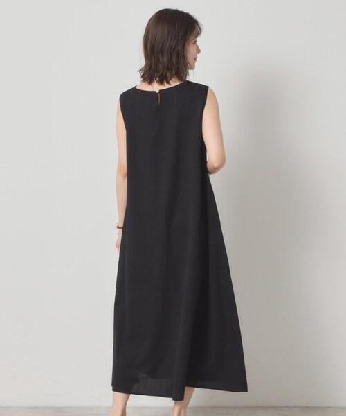 ITS'DEMO（イッツデモ）の「【清涼感／手洗い可】麻調メッシュワンピース（ワンピース・レディース・ブラック/ブルー/ネイビー/レッド系1・00）」の9枚目の写真