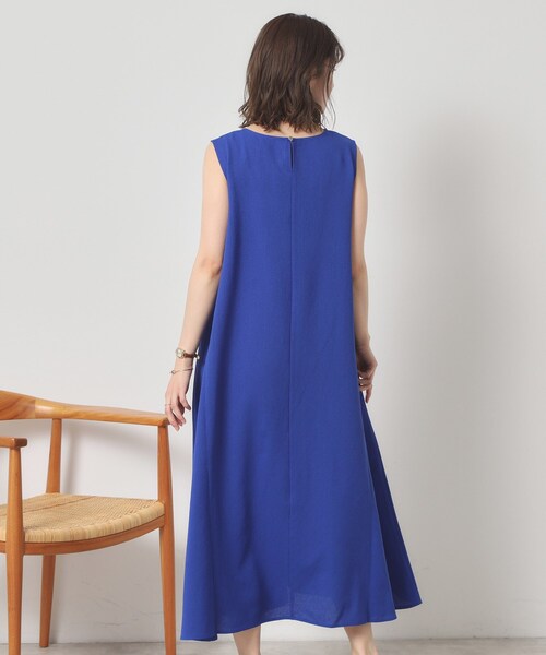 ITS'DEMO（イッツデモ）の「【清涼感／手洗い可】麻調メッシュワンピース（ワンピース・レディース・ブラック/ブルー/ネイビー/レッド系1・00）」の13枚目の写真