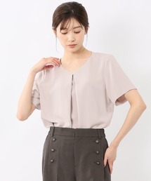 「Q」 半袖ブラウス MEDIUM ベージュ レディース KOEISTORE ブラウス レディース 春 夏 春夏 白 シャツ ブラウス