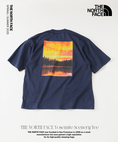 THE NORTH FACE(ザノースフェイス)の「THE NORTH FACE / ザ ノースフェイス ヨセミテ シーナリー 半袖 T(Tシャツ/カットソー・メンズ・ブラック/ホワイト/ネイビー・MEDIUM/LARGE)」の1枚目の写真