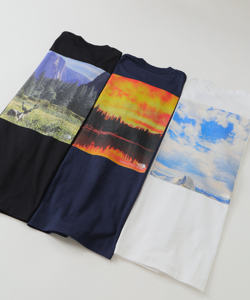 THE NORTH FACE(ザノースフェイス)の「THE NORTH FACE / ザ ノースフェイス ヨセミテ シーナリー 半袖 T(Tシャツ/カットソー・メンズ・ブラック/ホワイト/ネイビー・MEDIUM/LARGE)」の4枚目の写真