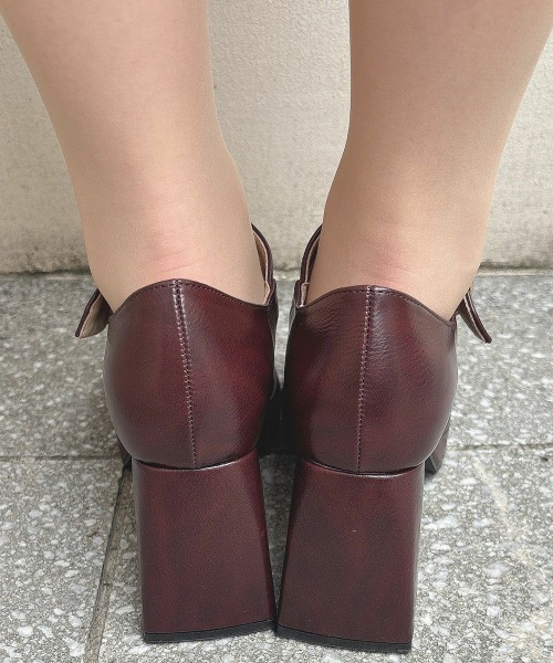 an another angelus（アンアナザーアンジェラス）の「厚底プラットフォームワンストラップパンプス（パンプス・レディース・ブラック/ブラウン・S/M/L）」の12枚目の写真