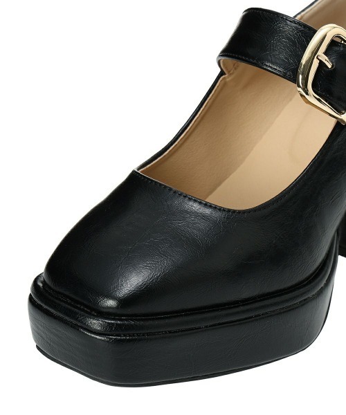 an another angelus（アンアナザーアンジェラス）の「厚底プラットフォームワンストラップパンプス（パンプス・レディース・ブラック/ブラウン・S/M/L）」の5枚目の写真