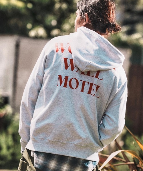 WONDER WALL MOTEL（ワンダーウォールモーテル）の「mpa3839- WWM OVER SIZE PILE HOODIE パーカー（パーカー・メンズ・グリーン/トップグレー/ブラック・M/L/XL）」の20枚目の写真