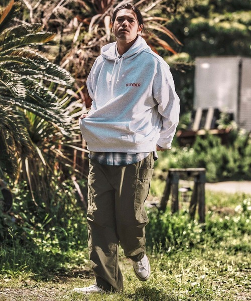 WONDER WALL MOTEL（ワンダーウォールモーテル）の「mpa3839- WWM OVER SIZE PILE HOODIE パーカー（パーカー・メンズ・グリーン/トップグレー/ブラック・M/L/XL）」の22枚目の写真