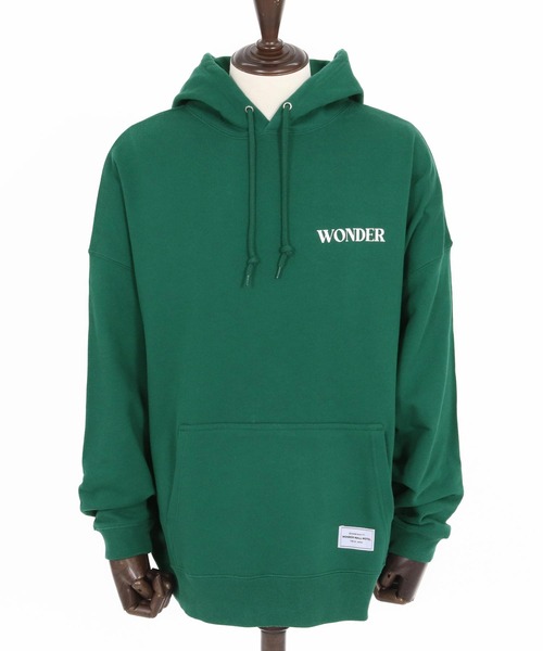 WONDER WALL MOTEL（ワンダーウォールモーテル）の「mpa3839- WWM OVER SIZE PILE HOODIE パーカー（パーカー・メンズ・グリーン/トップグレー/ブラック・M/L/XL）」の13枚目の写真