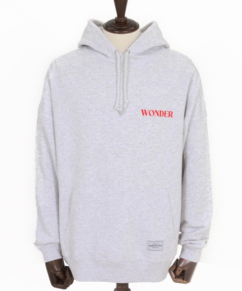 WONDER WALL MOTEL（ワンダーウォールモーテル）の「mpa3839- WWM OVER SIZE PILE HOODIE パーカー（パーカー・メンズ・グリーン/トップグレー/ブラック・M/L/XL）」の17枚目の写真