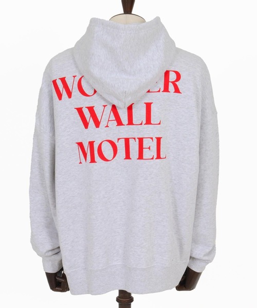 WONDER WALL MOTEL（ワンダーウォールモーテル）の「mpa3839- WWM OVER SIZE PILE HOODIE パーカー（パーカー・メンズ・グリーン/トップグレー/ブラック・M/L/XL）」の6枚目の写真
