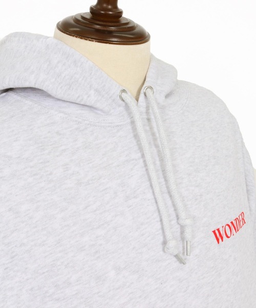 WONDER WALL MOTEL（ワンダーウォールモーテル）の「mpa3839- WWM OVER SIZE PILE HOODIE パーカー（パーカー・メンズ・グリーン/トップグレー/ブラック・M/L/XL）」の7枚目の写真