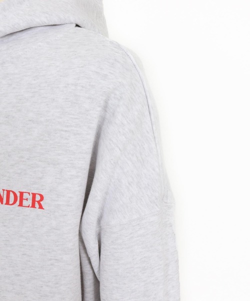 WONDER WALL MOTEL（ワンダーウォールモーテル）の「mpa3839- WWM OVER SIZE PILE HOODIE パーカー（パーカー・メンズ・グリーン/トップグレー/ブラック・M/L/XL）」の9枚目の写真