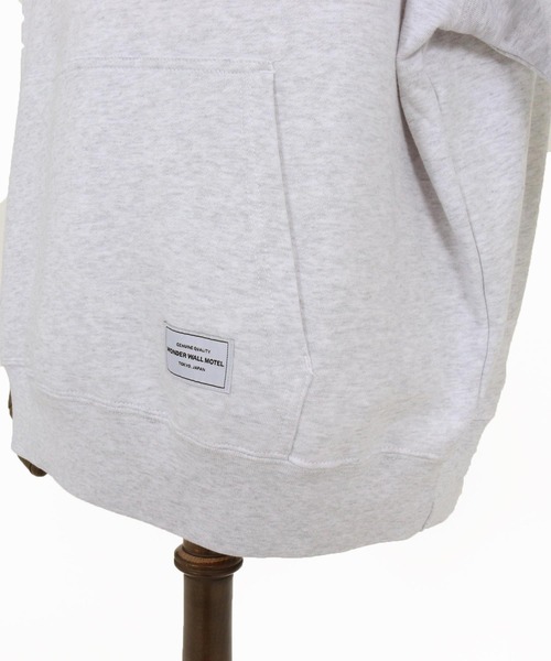 WONDER WALL MOTEL（ワンダーウォールモーテル）の「mpa3839- WWM OVER SIZE PILE HOODIE パーカー（パーカー・メンズ・グリーン/トップグレー/ブラック・M/L/XL）」の11枚目の写真