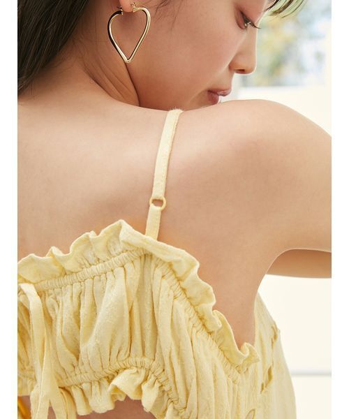 SNIDEL（スナイデル）の「フラワーエンブロイダリーマキシワンピース（ワンピース・レディース・ブラック/ホワイト/イエロー・0/1）」の13枚目の写真