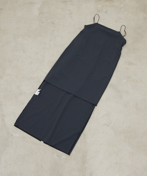 GALLARDAGALANTE(ガリャルダガランテ)の「【3サイズ展開】ストレッチマキシキャミワンピース(ワンピース・レディース・ブラック/カーキ/チャコールグレー・2/1/0)」の4枚目の写真